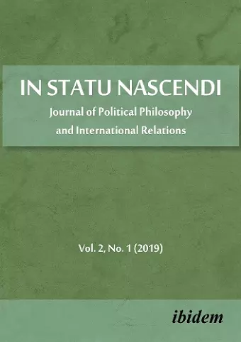 In Statu Nascendi cover