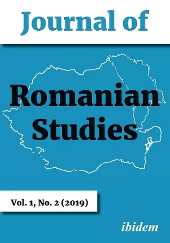 Journal of Romanian Studies – Volume 1, No. 2 (2019) cover