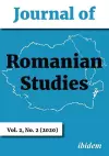 Journal of Romanian Studies Volume 2, No. 1 (202 – Volume 2, No. 1 (2020) cover