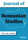 Journal of Romanian Studies – Volume 2, No. 2 (2020) cover
