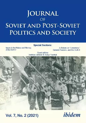 Journal of Soviet and Post-Soviet Politics and Society cover