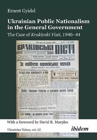 Ukrainian Public Nationalism in the General Government cover