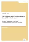 Philosophische Analyse und Bewertung des Shareholder-Value-Konzepts cover