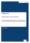 Open Source - Alles umsonst? cover
