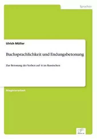 Buchsprachlichkeit und Endungsbetonung cover