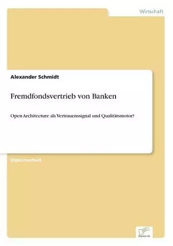 Fremdfondsvertrieb von Banken cover