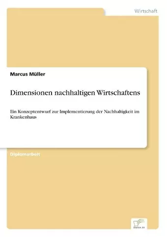 Dimensionen nachhaltigen Wirtschaftens cover