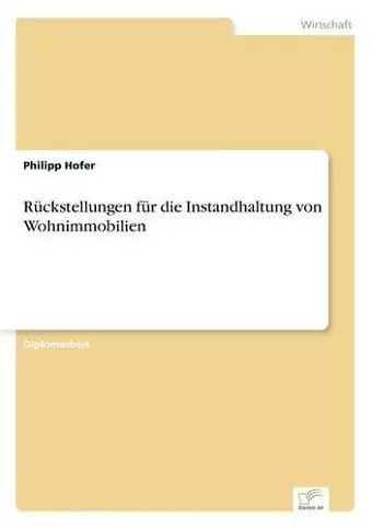 Rückstellungen für die Instandhaltung von Wohnimmobilien cover
