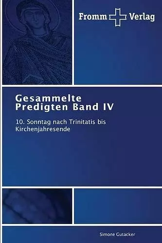 Gesammelte Predigten Band IV cover