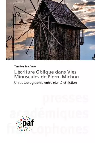 L'écriture Oblique dans Vies Minuscules de Pierre Michon cover