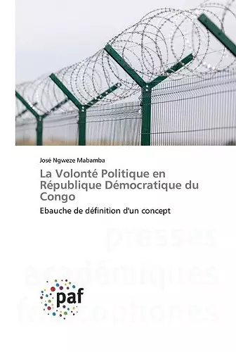 La Volonté Politique en République Démocratique du Congo cover