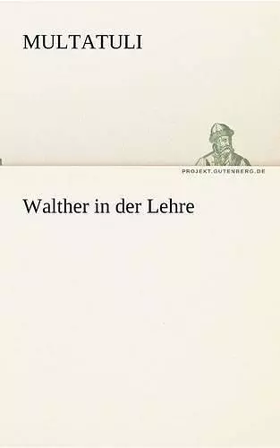 Walther in Der Lehre cover