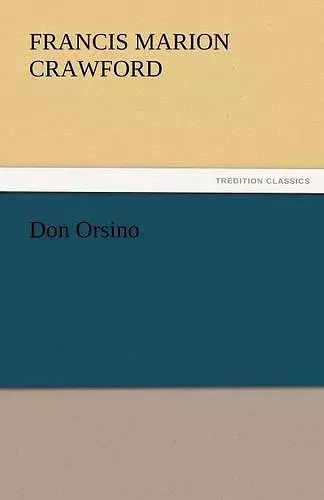 Don Orsino cover