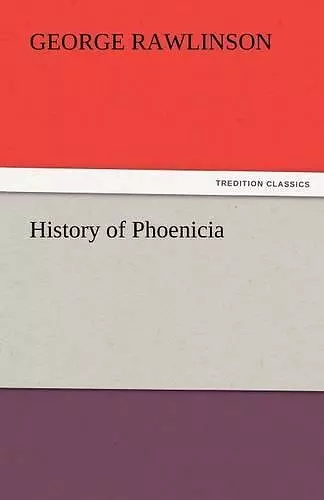 History of Phoenicia cover