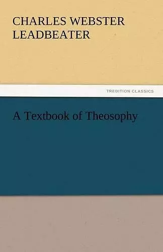 A Textbook of Theosophy cover