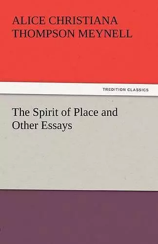 The Spirit of Place and Other Essays cover