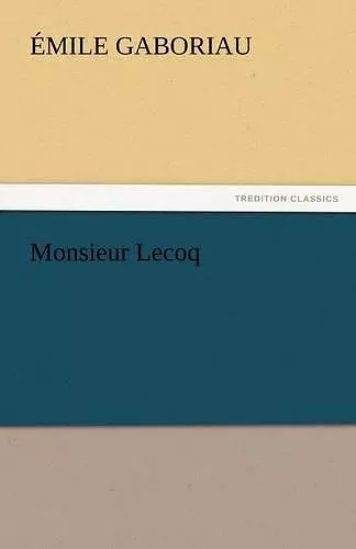 Monsieur Lecoq cover