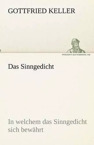 Das Sinngedicht cover