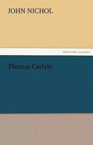 Thomas Carlyle cover