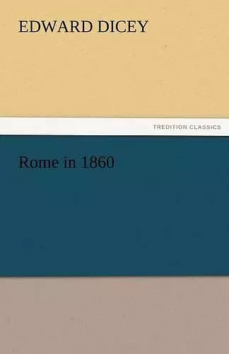 Rome in 1860 cover