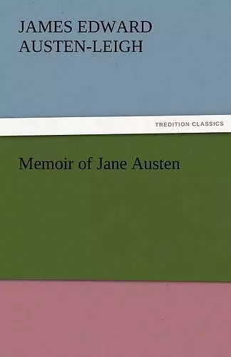 Memoir of Jane Austen cover