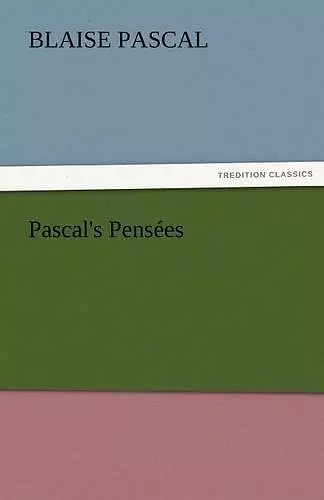 Pascal's Pensees cover