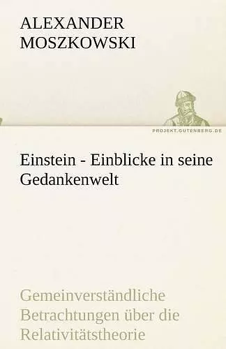 Einstein - Einblicke in seine Gedankenwelt cover