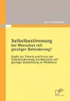 Selbstbestimmung Bei Menschen Mit Geistiger Behinderung? cover