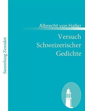 Versuch Schweizerischer Gedichte cover