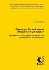 Opportunity Recognition und Entrepreneurship Education cover