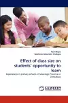 Effect of class size on students' opportunity to learn cover