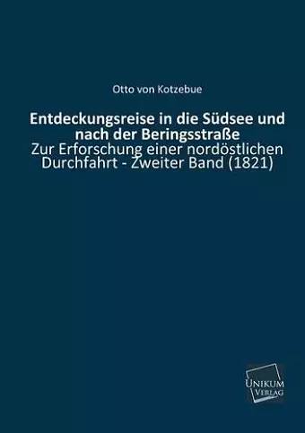 Entdeckungsreise in Die Sudsee Und Nach Der Beringsstrasse cover