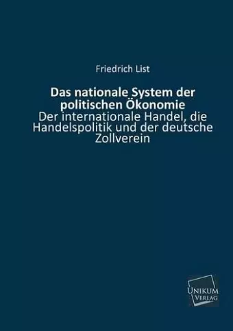 Das Nationale System Der Politischen Okonomie cover