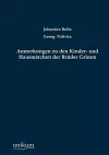 Anmerkungen Zu Den Kinder- Und Hausm Rchen Der Br Der Grimm cover