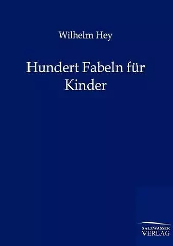 Hundert Fabeln für Kinder cover