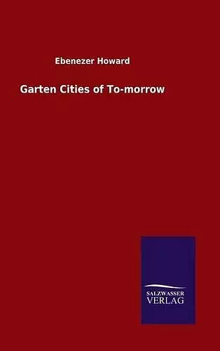 Garten Cities of To-morrow cover