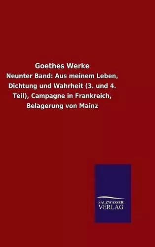 Goethes Werke cover