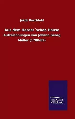 Aus dem Herder´schen Hause cover