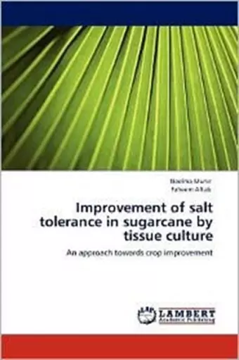 Improvement of salt tolerance in sugarcane by tissue culture cover