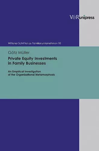 Private Equity Investments in Family Businesses cover