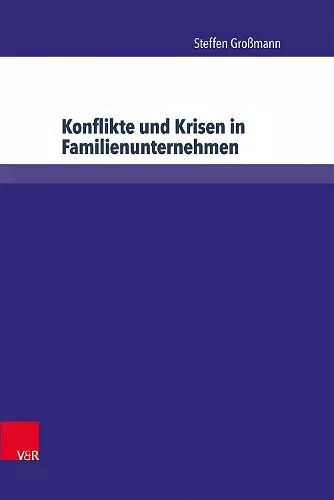 Konflikte und Krisen in Familienunternehmen cover