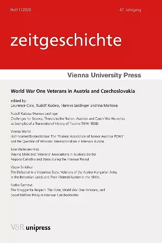 World War One Veterans in Austria and Czechoslovakia cover