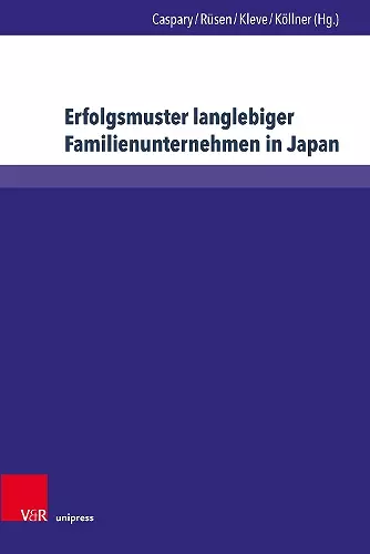 Erfolgsmuster langlebiger Familienunternehmen in Japan cover