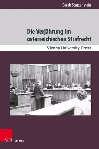 Die Verjährung im österreichischen Strafrecht cover