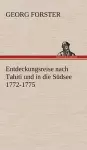 Entdeckungsreise Nach Tahiti Und in Die Sudsee 1772-1775 cover