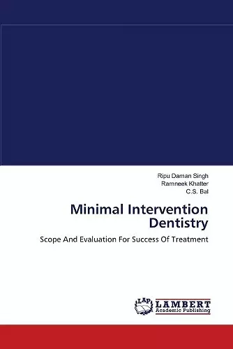 Minimal Intervention Dentistry cover