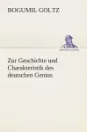 Zur Geschichte und Charakteristik des deutschen Genius cover