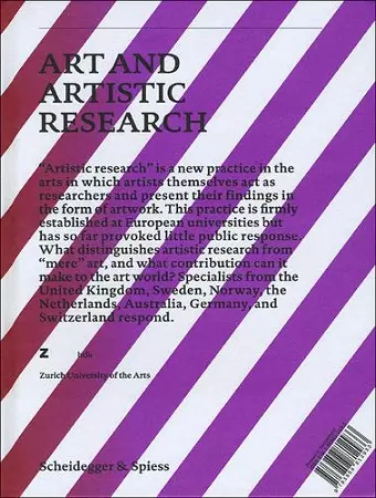 Art and Artistic Research cover