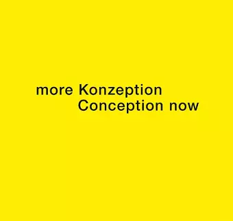 More Konzeption Conception Now cover