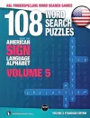 108 Word Search Puzzles with the American Sign Language Alphabet, Volume 05 cover